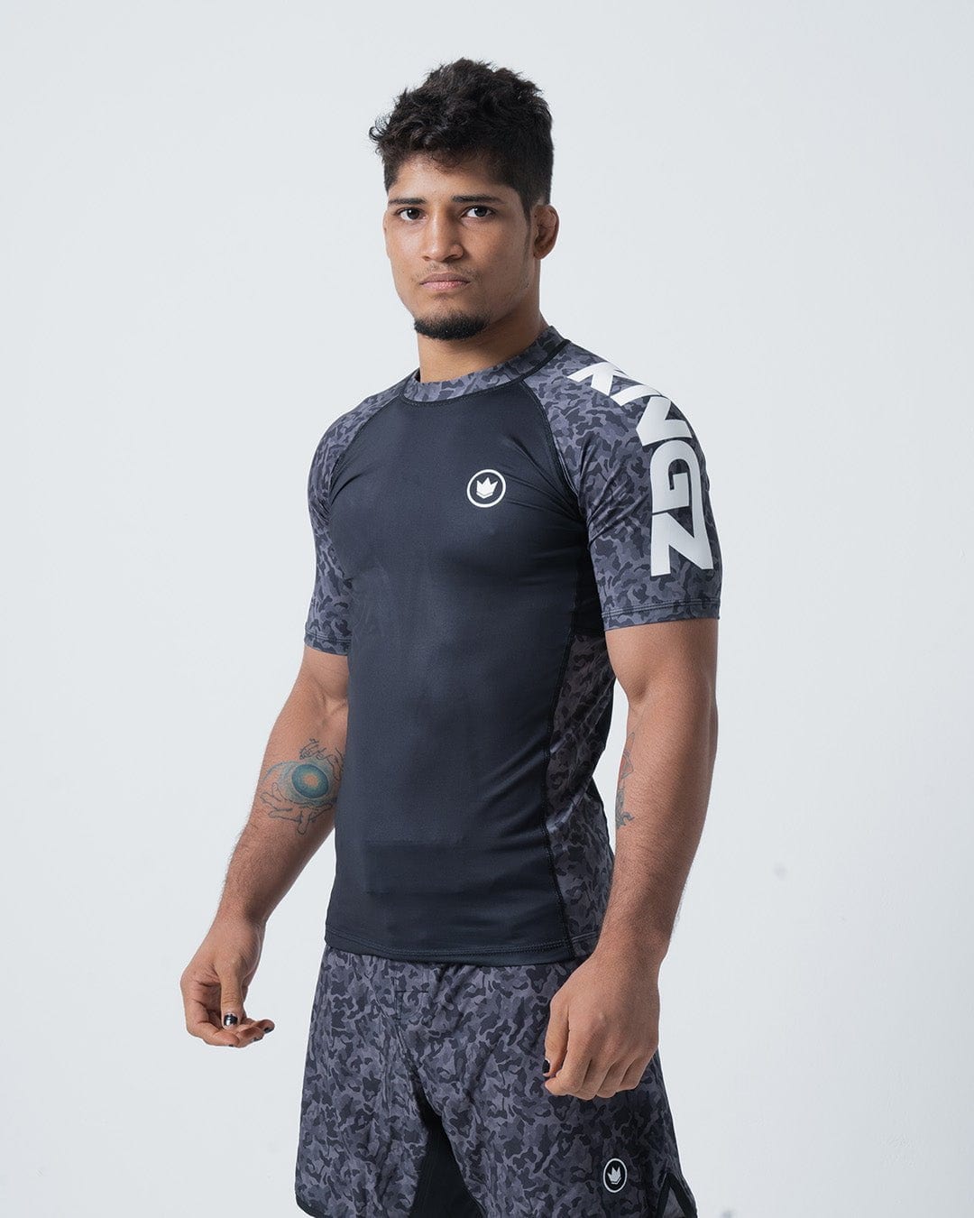 KINGZ Rash Guards KINGZ Night Camo S/S Rashguard