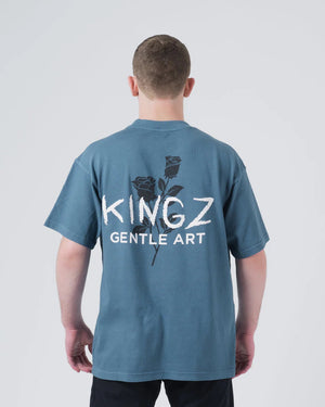 Kingz T-Shirt Kingz Rose V2 Tee Blue