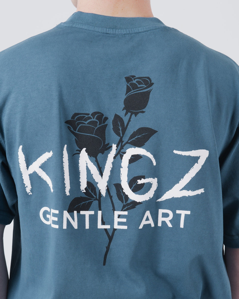 Kingz T-Shirt Kingz Rose V2 Tee Blue