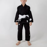 Kimono Copii Brazilian Jiu Jitsu KINGZ The ONE BJJ Gi - Negru (Centura Alba Inclusa)