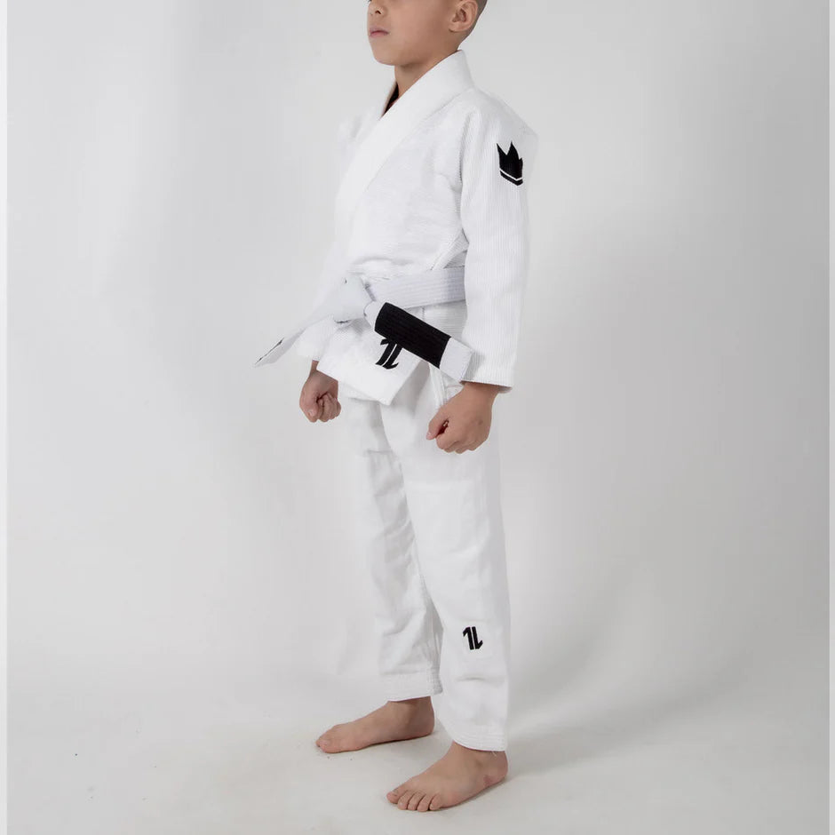 Kingz Kingz The ONE Kids BJJ Gi White - FREE White Belt