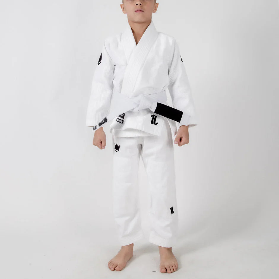 Kingz Kingz The ONE Kids BJJ Gi White - FREE White Belt