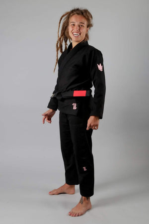 KINGZ BJJ GI KINGZ The ONE Womens Jiu Jitsu Gi - Black/Rose Gold - FREE White Belt