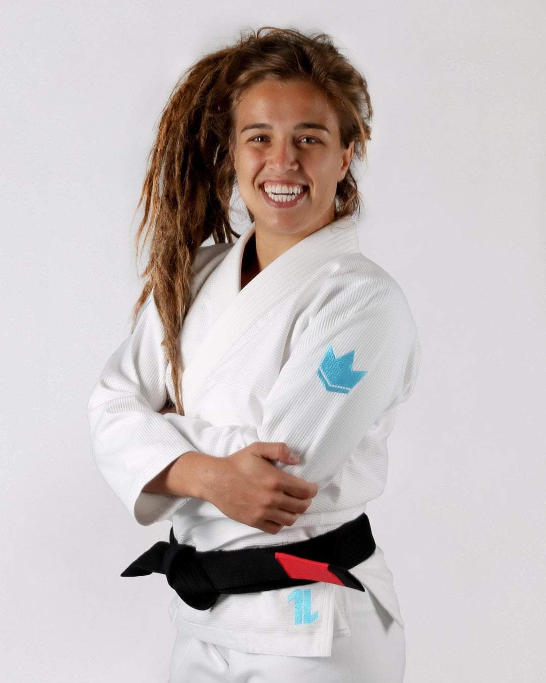 KINGZ BJJ GI KINGZ The ONE Womens Jiu Jitsu Gi - White/Sky Blue - FREE White Belt