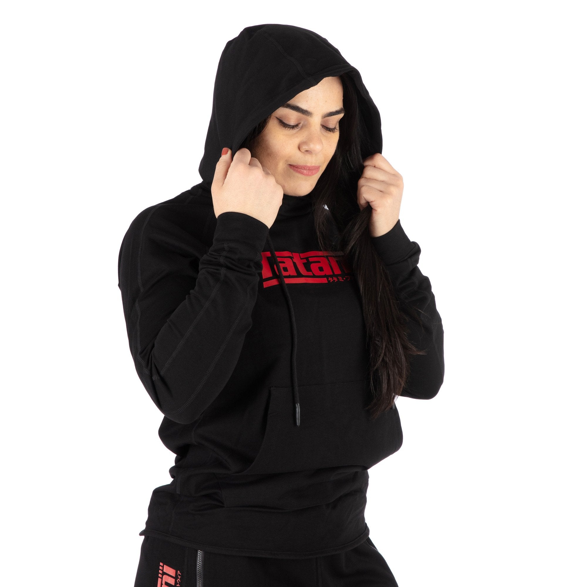 Tatami Fightwear Hoodie Ladies Logo Hoodie - Black & Red