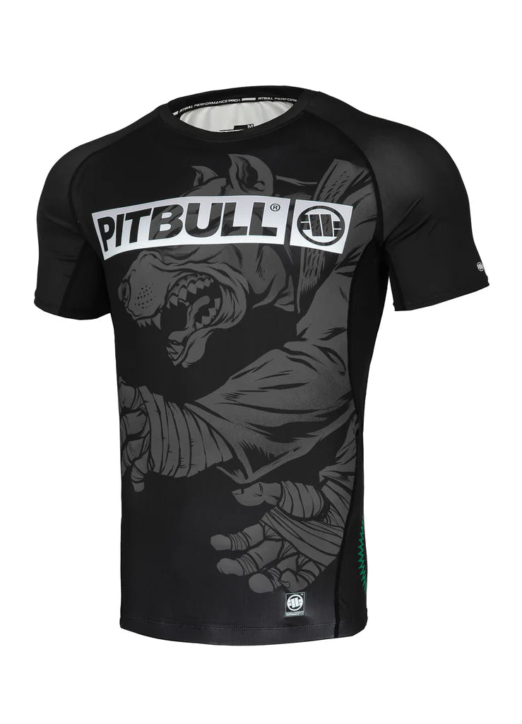 Pit Bull West Coast ADCC MASTER OF BJJ HILLTOP Black Rash Guard