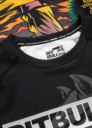 Pit Bull West Coast ADCC MASTER OF BJJ HILLTOP Black Rash Guard