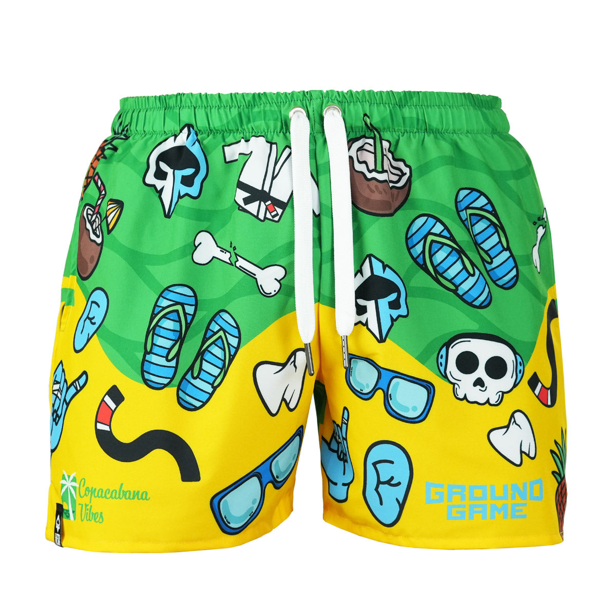 Ground Game MEN SWIM SHORTS COPACABANA (BJJ STYLE)