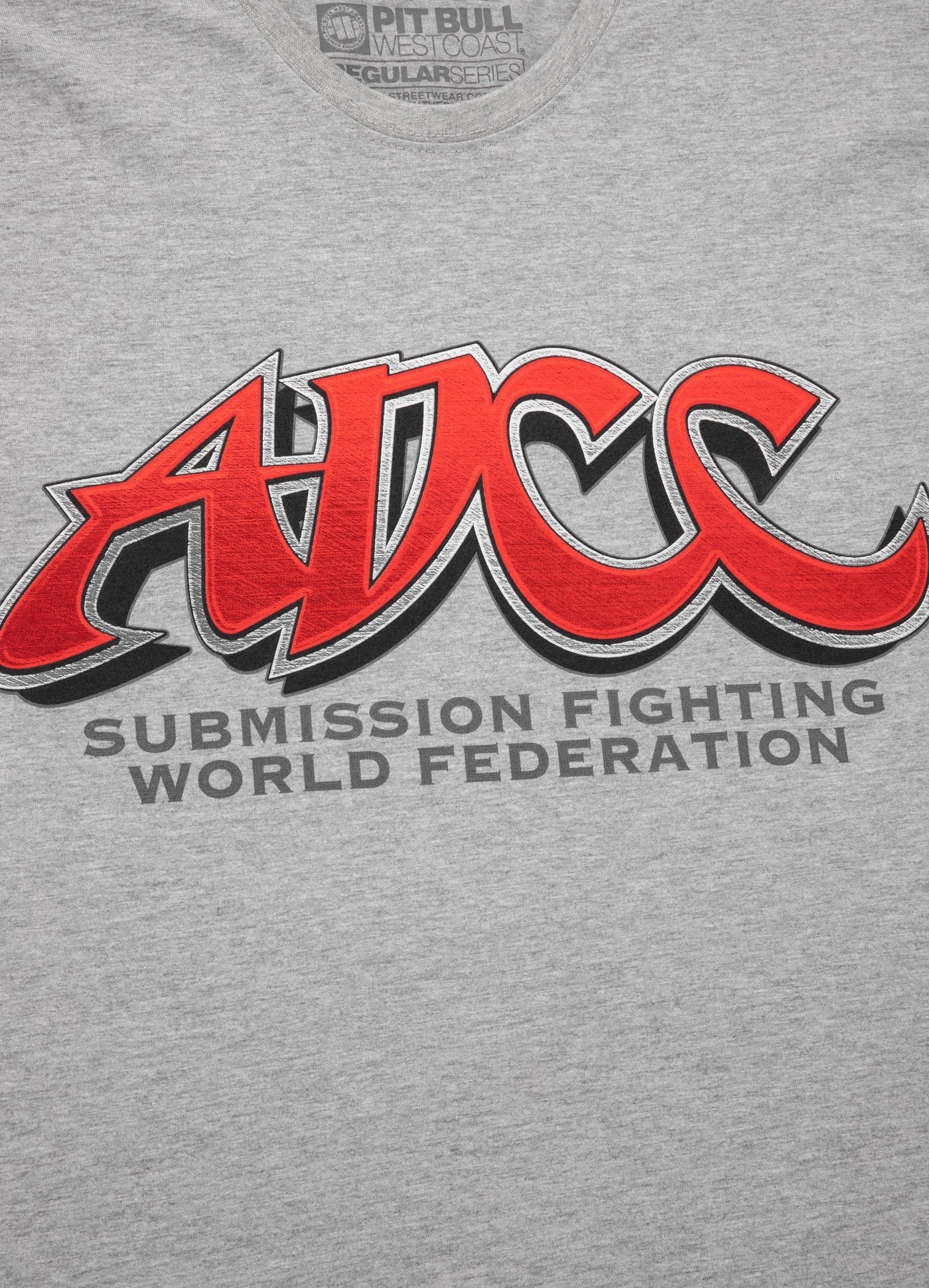 Pit Bull West Coast ADCC T-Shirt Official ADCC T-Shirt Grey