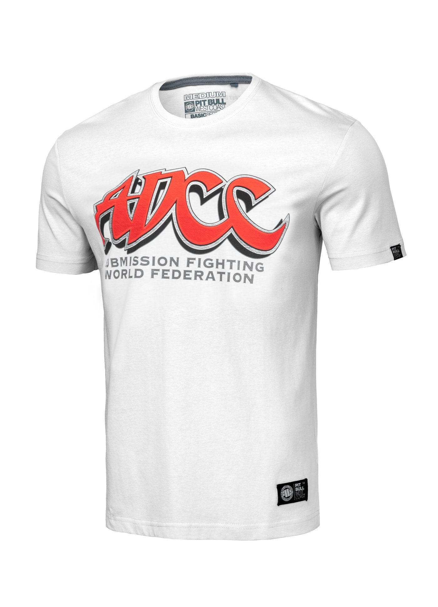 Pit Bull West Coast ADCC T-Shirt White / XS PITBULL Official ADCC T-Shirt White