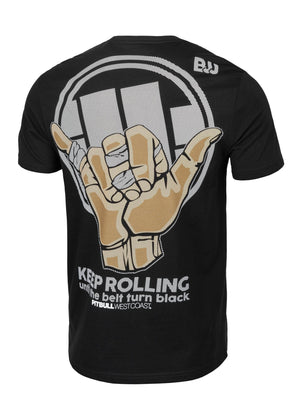 Pit Bull West Coast ADCC T-Shirt PITBULL T-Shirt Keep Rolling Black