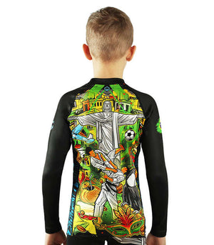 Ground Game RASHGUARD BRASIL KIDS LONG SLEEVE