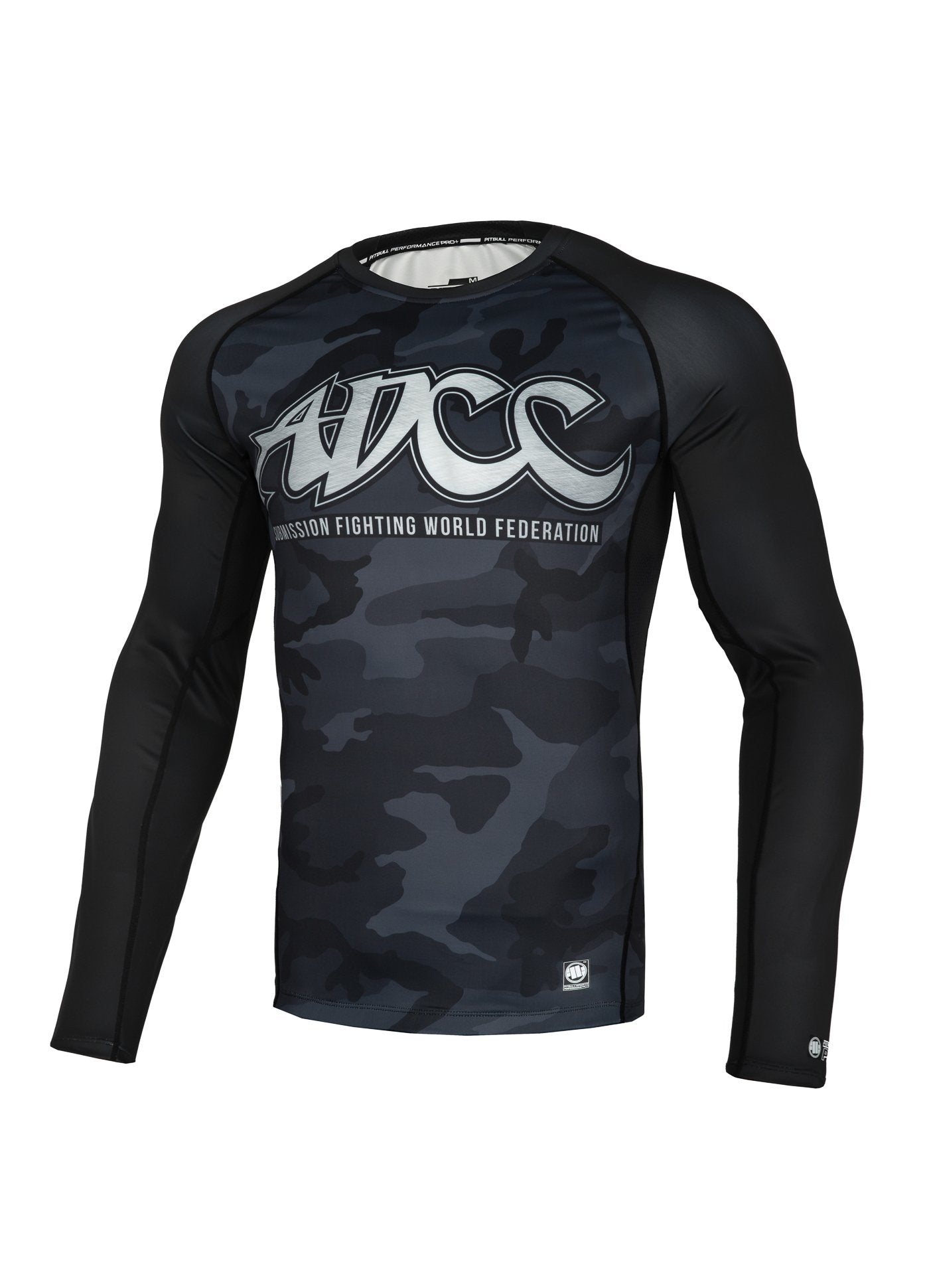 Pit Bull West Coast ADCC Rashguard S Rashguard longsleeve fitted ADCC Black Camo