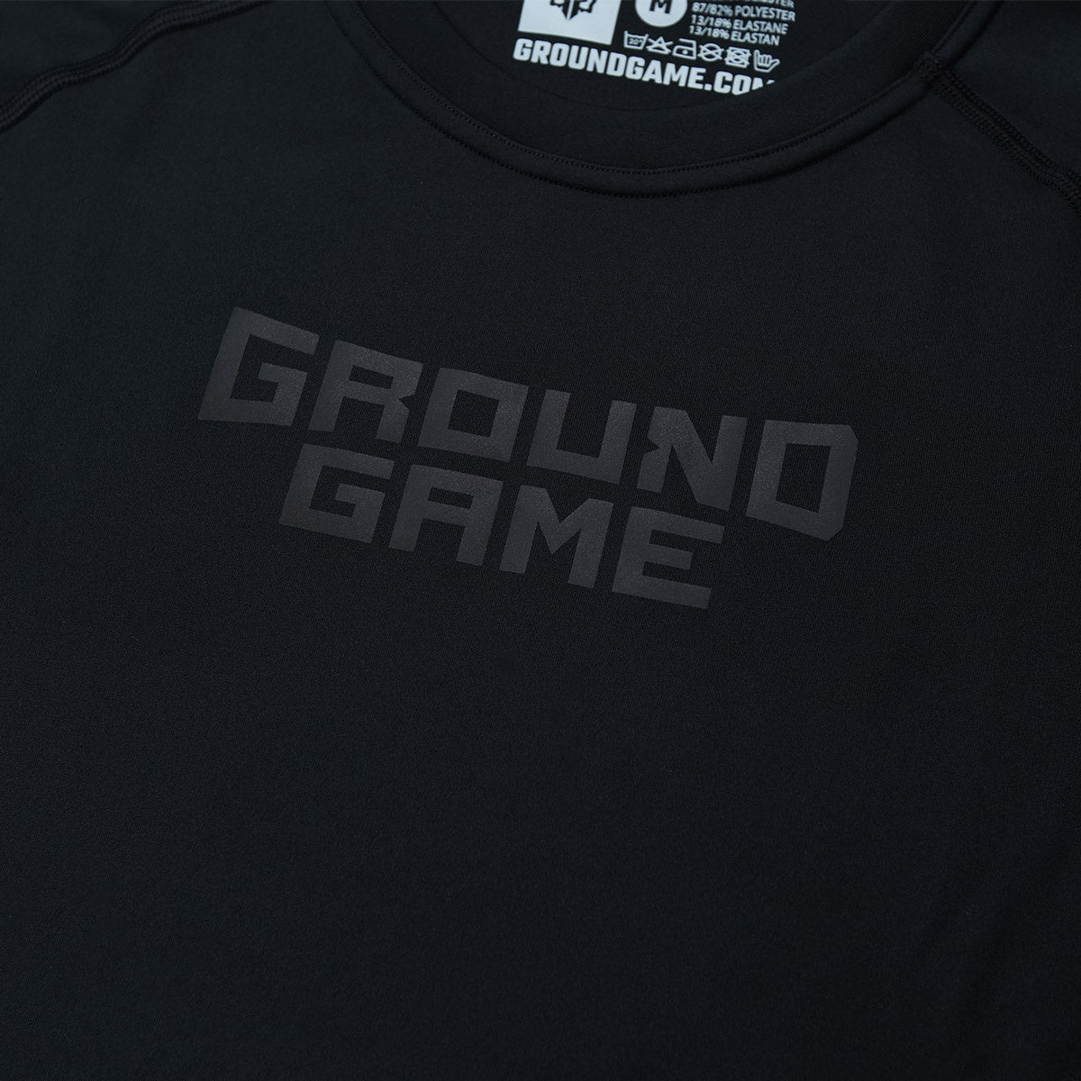 GROUND GAME Rashguard Maneca Scurta Rashguard Maneca Scurta GROUND GAME Athletic Shadow - Negru