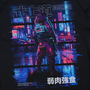 GROUND GAME Rashguard Maneca Scurta Rashguard Maneca Scurta GROUND GAME Cyber Samurai