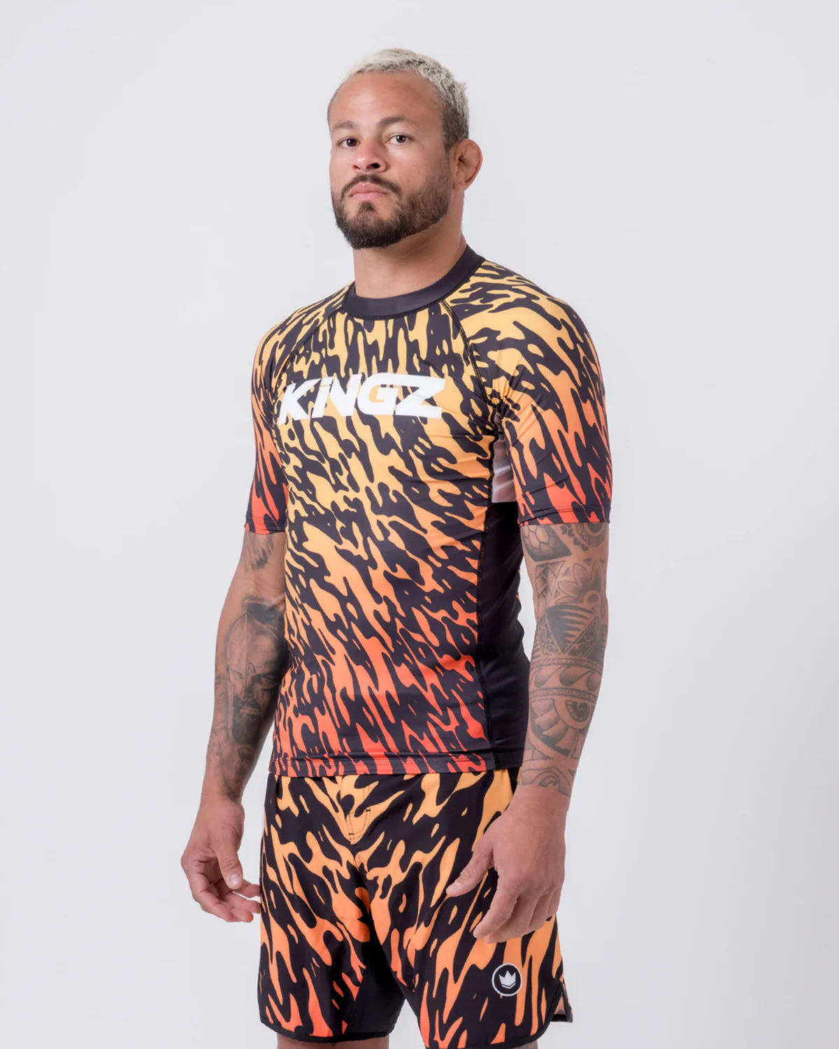 KINGZ Rashguard Maneca Scurta KINGZ Flame