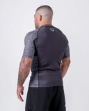 KINGZ Rashguard Maneca Scurta KINGZ Noise V2 Negru / Alb