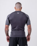 KINGZ Rashguard Maneca Scurta KINGZ Noise V2 Negru / Alb