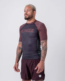 KINGZ Rashguard Maneca Scurta Kingz Noise V2 Verde / Rosu