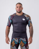 KINGZ Rash Guard Rashguard Maneca Scurta KINGZ Patchwork