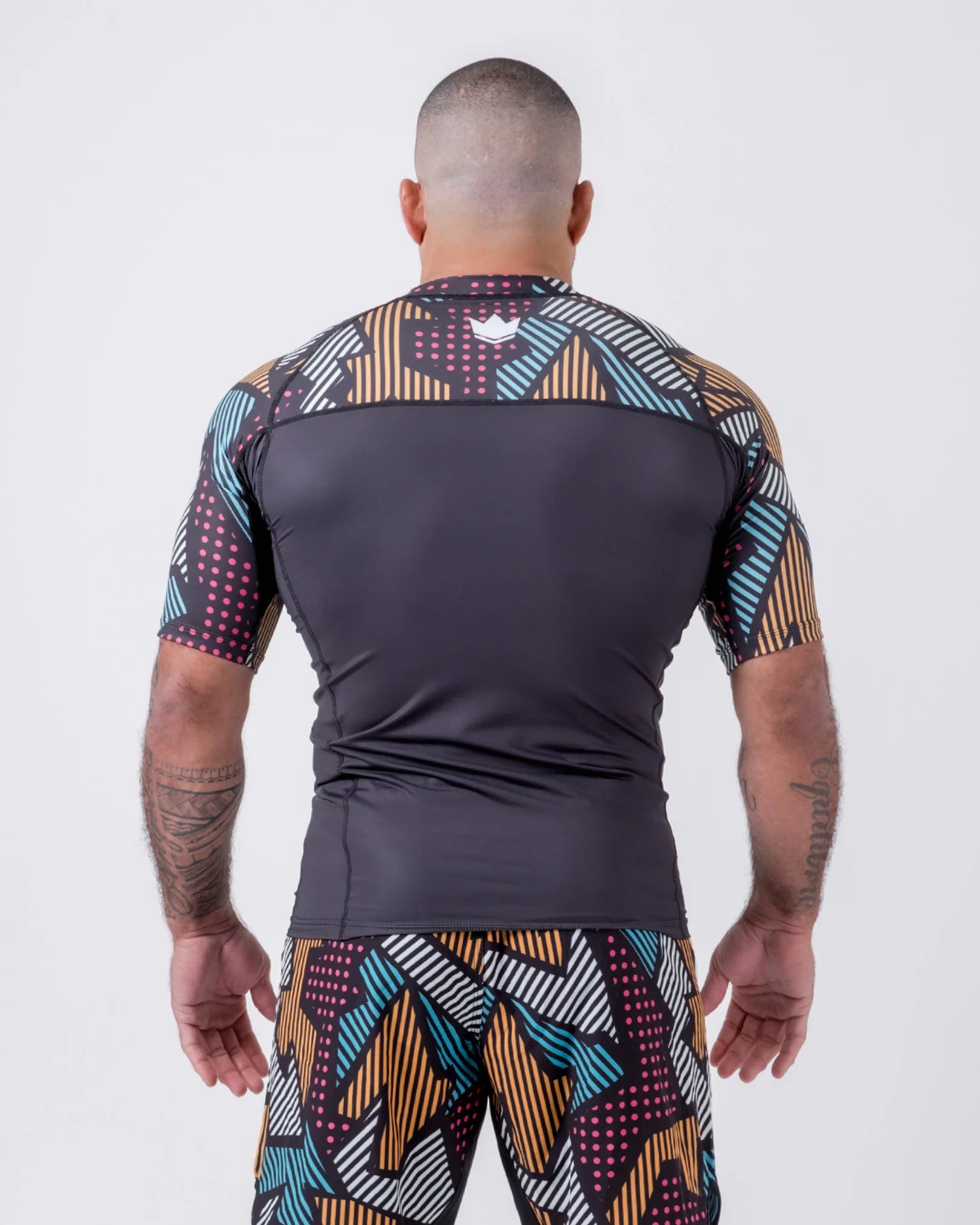 KINGZ Rash Guard Rashguard Maneca Scurta KINGZ Patchwork