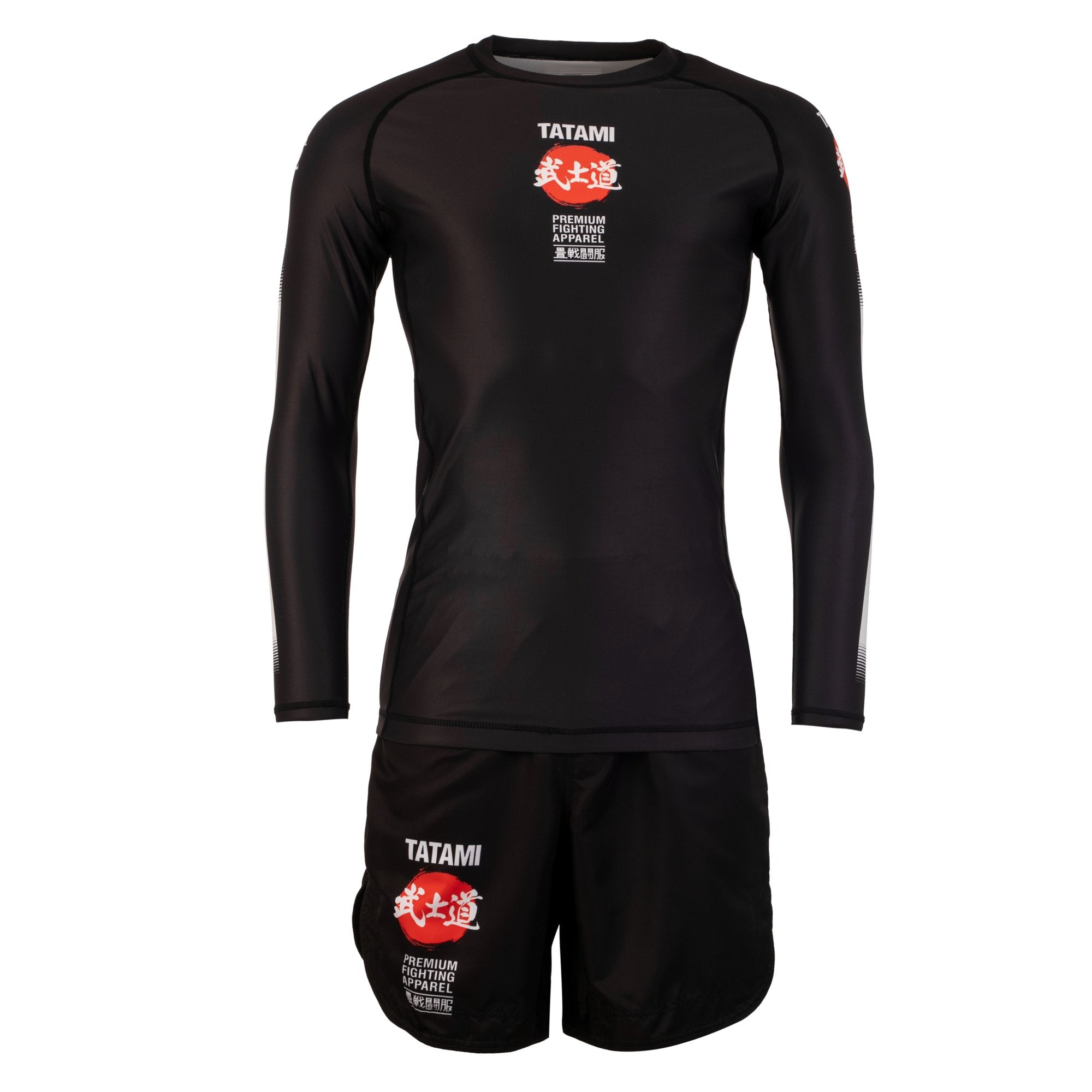 Tatami Fightwear Rashguard TATAMI Bushido Black Long Sleeve Rash Guard