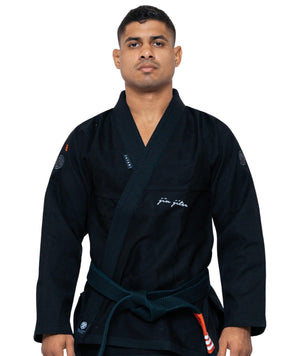 Tatami Fightwear BJJ GI TATAMI Elements Superlite Gi - Black (Centura Alba Inclusa)