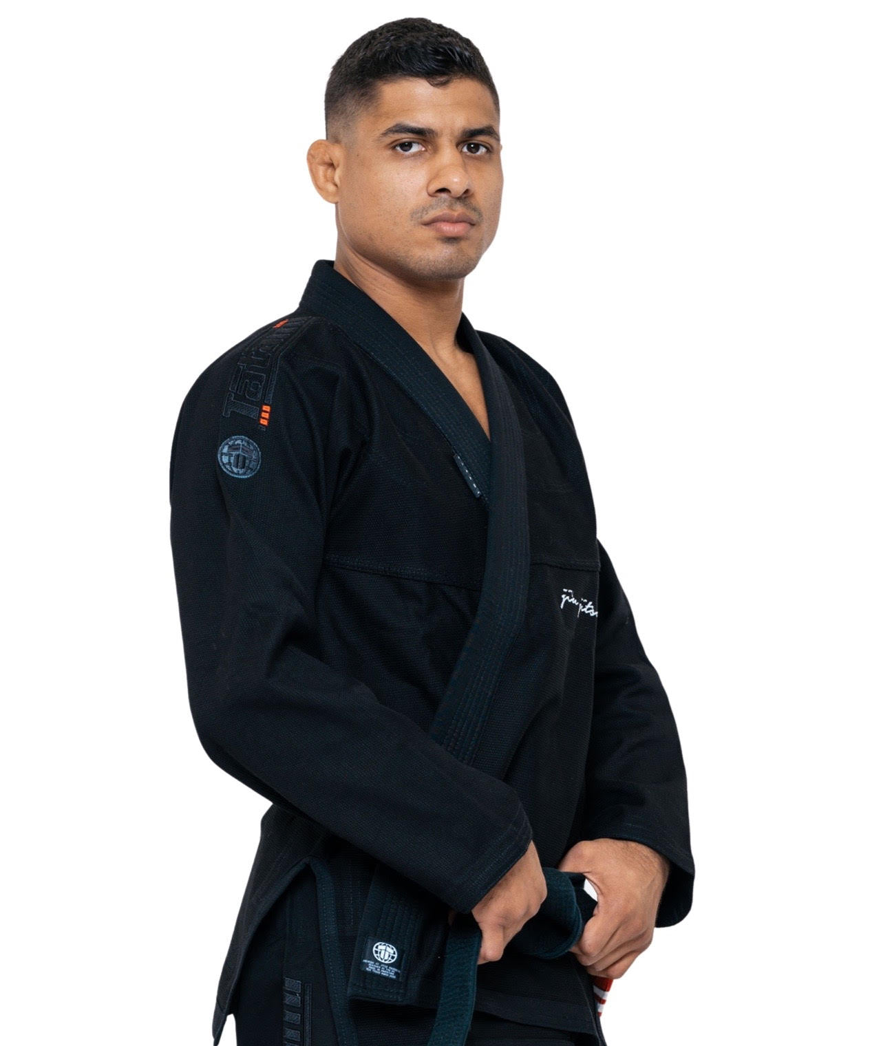 Tatami Fightwear BJJ GI TATAMI Elements Superlite Gi - Black (Centura Alba Inclusa)