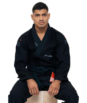 Tatami Fightwear BJJ GI TATAMI Elements Superlite Gi - Black (Centura Alba Inclusa)