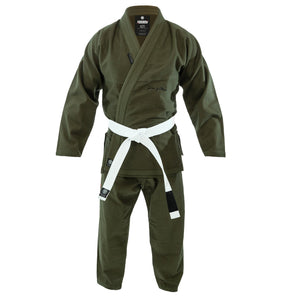 Tatami Fightwear BJJ GI TATAMI Elements Superlite Gi - Khaki (Centura Alba Inclusa)