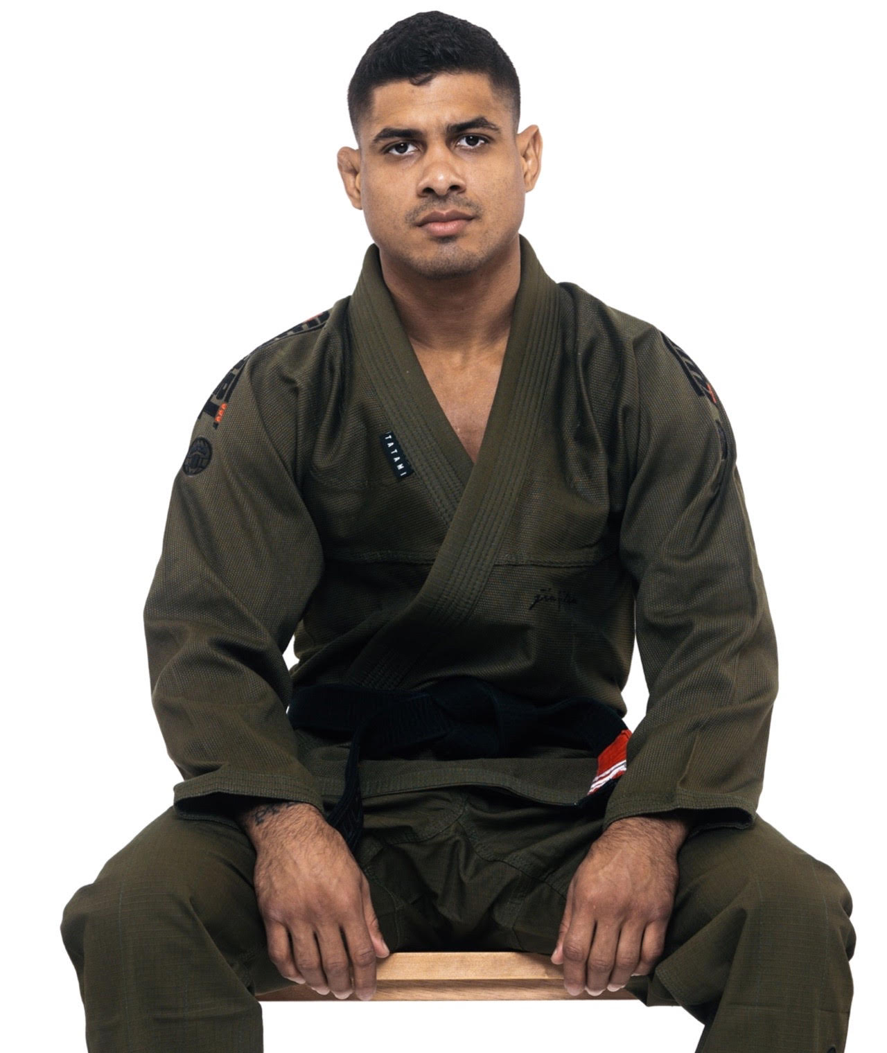 Tatami Fightwear BJJ GI TATAMI Elements Superlite Gi - Khaki (Centura Alba Inclusa)