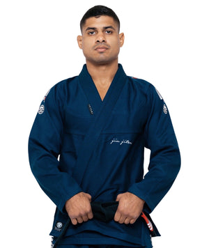 Tatami Fightwear BJJ GI TATAMI Elements Superlite Gi - Navy (Centura Alba Inclusa)