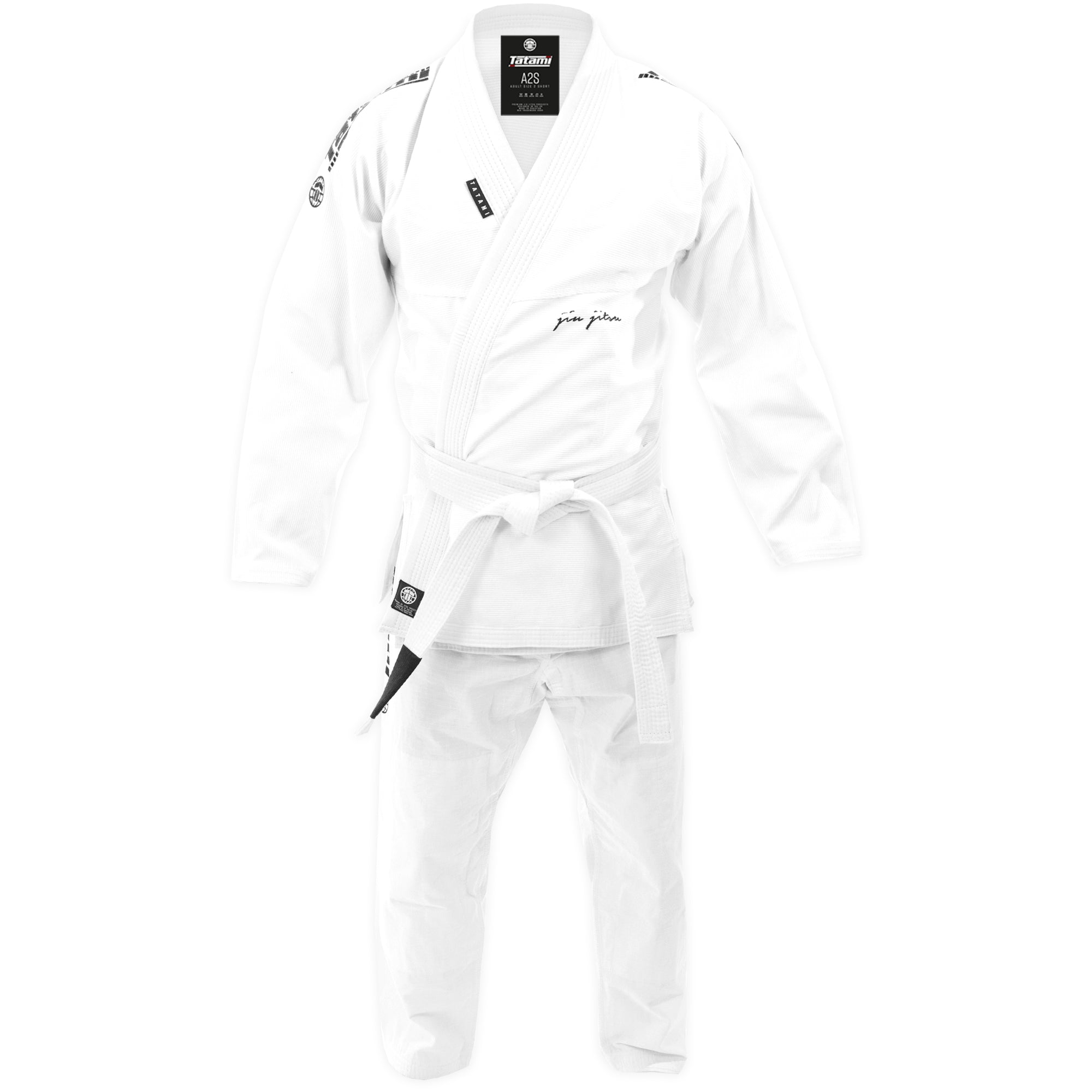 Tatami Fightwear BJJ GI TATAMI Elements Superlite Gi - White (Centura Alba Inclusa)