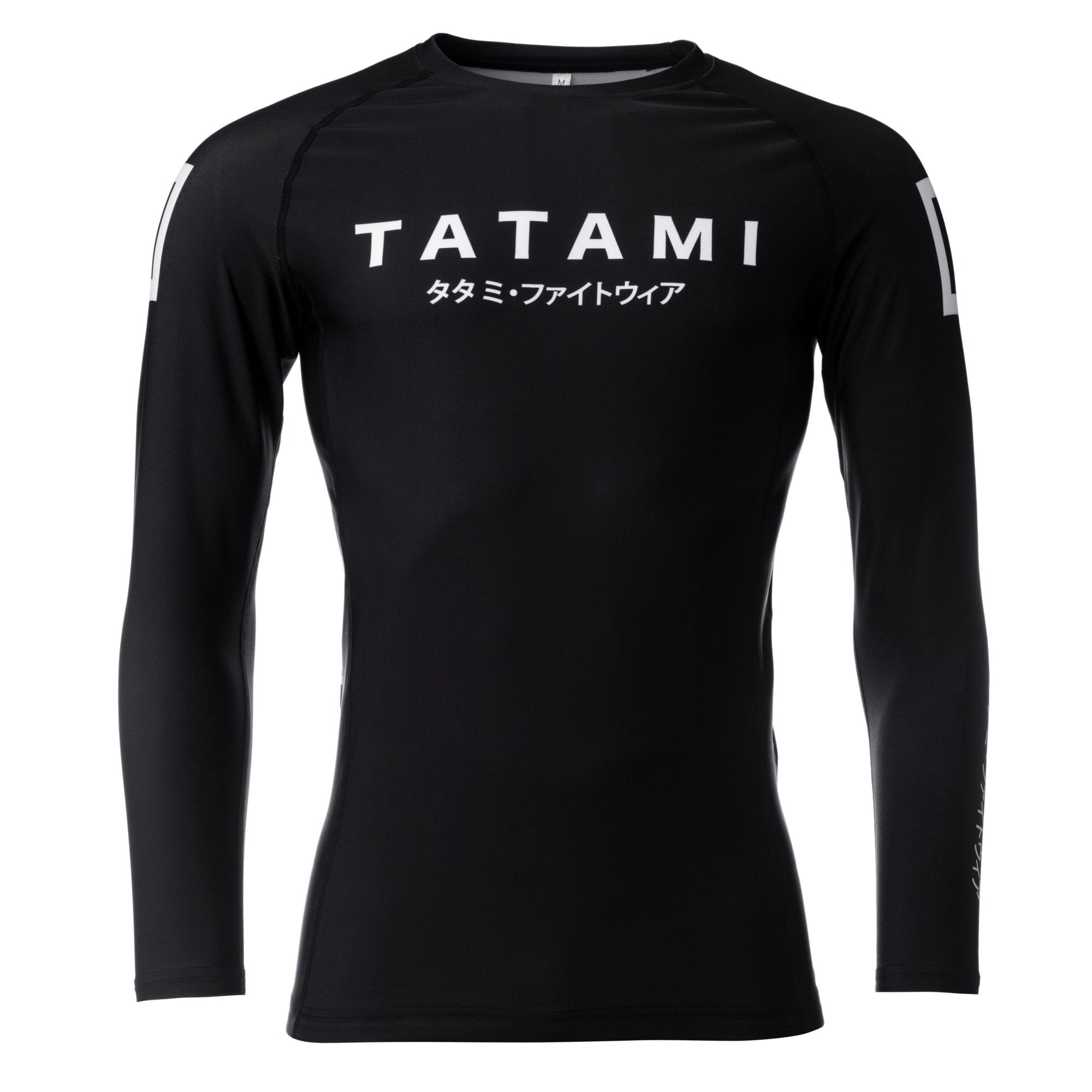 Tatami Fightwear Rash Guard TATAMI Katakana Long Sleeve Rash Guard - Black