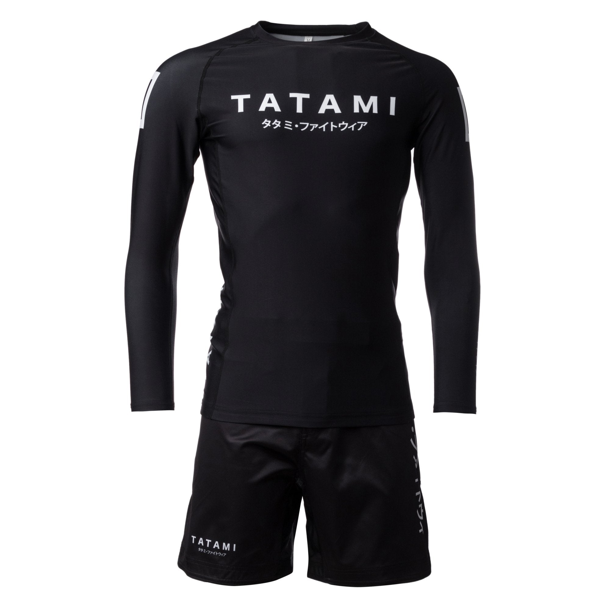 Tatami Fightwear Rash Guard TATAMI Katakana Long Sleeve Rash Guard - Black