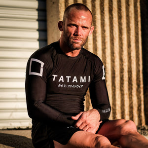 Tatami Fightwear Rash Guard TATAMI Katakana Long Sleeve Rash Guard - Black