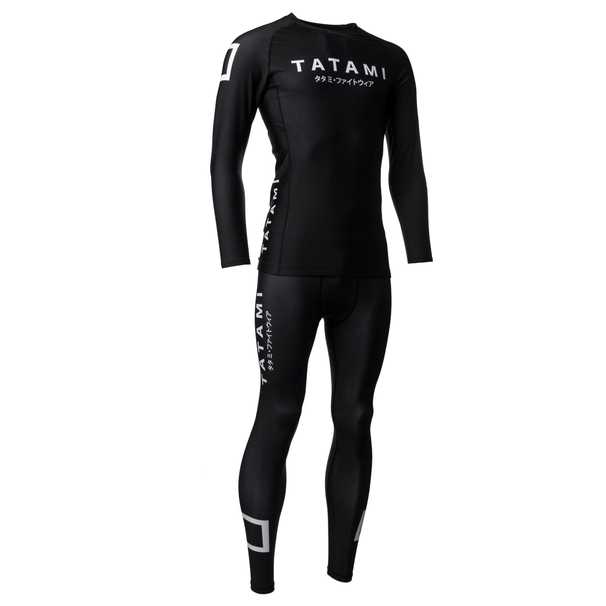 Tatami Fightwear Rash Guard TATAMI Katakana Long Sleeve Rash Guard - Black