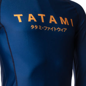 Tatami Fightwear Rash Guard TATAMI Katakana Long Sleeve Rash Guard - Navy