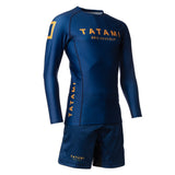 Tatami Fightwear Rash Guard TATAMI Katakana Long Sleeve Rash Guard - Navy