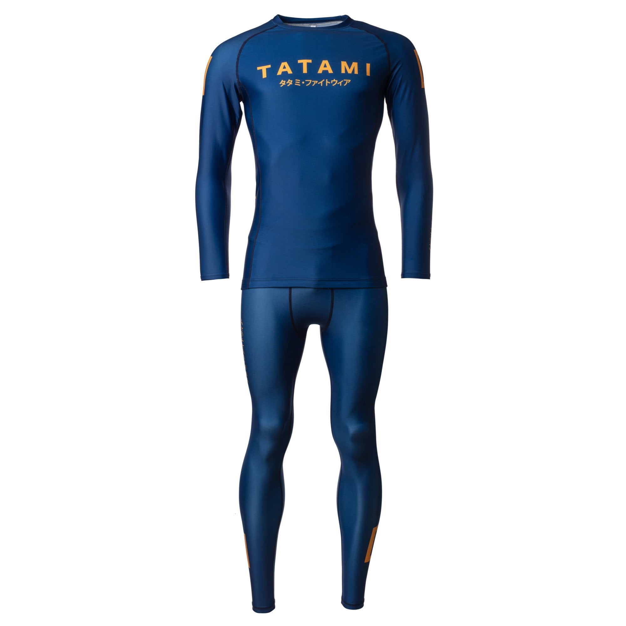 Tatami Fightwear Rash Guard TATAMI Katakana Long Sleeve Rash Guard - Navy