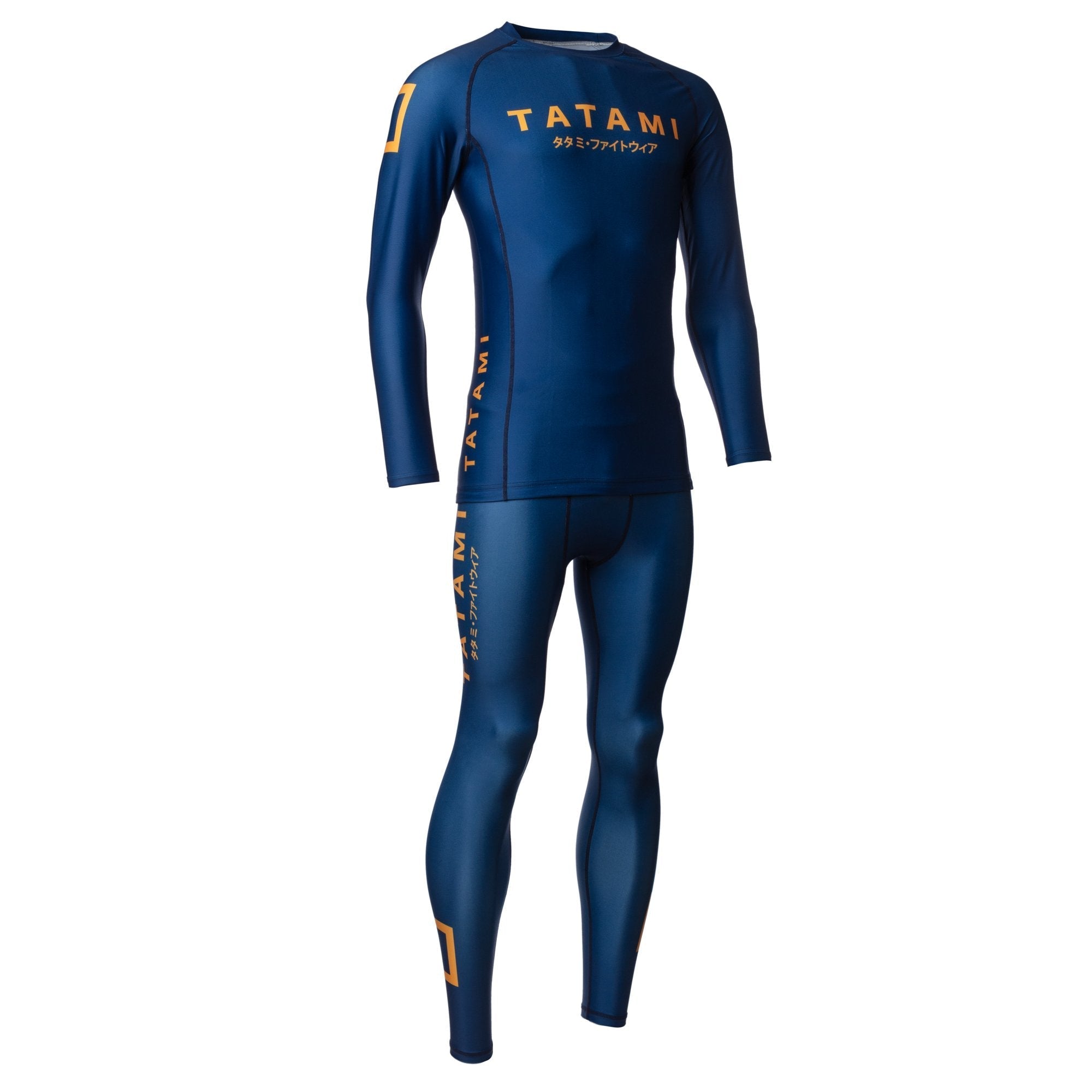 Tatami Fightwear Rash Guard TATAMI Katakana Long Sleeve Rash Guard - Navy