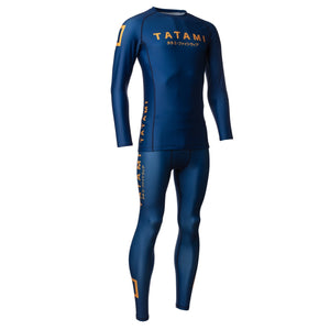 Tatami Fightwear Rash Guard TATAMI Katakana Long Sleeve Rash Guard - Navy