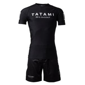 Tatami Fightwear Rash Guard TATAMI Katakana Short Sleeve Rash Guard - Black