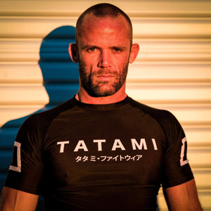 Tatami Fightwear Rash Guard TATAMI Katakana Short Sleeve Rash Guard - Black