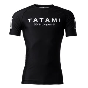 Tatami Fightwear Rash Guard TATAMI Katakana Short Sleeve Rash Guard - Black