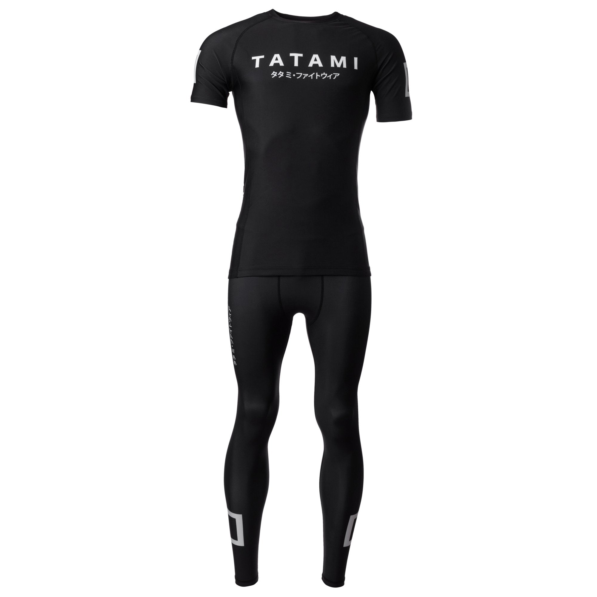 Tatami Fightwear Rash Guard TATAMI Katakana Short Sleeve Rash Guard - Black