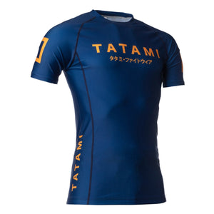 Tatami Fightwear Rash Guard TATAMI Katakana Short Sleeve Rash Guard - Navy