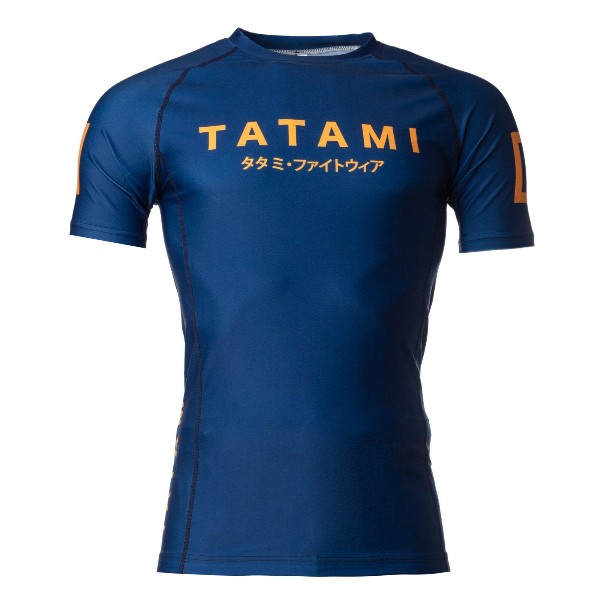 Tatami Fightwear Rash Guard TATAMI Katakana Short Sleeve Rash Guard - Navy