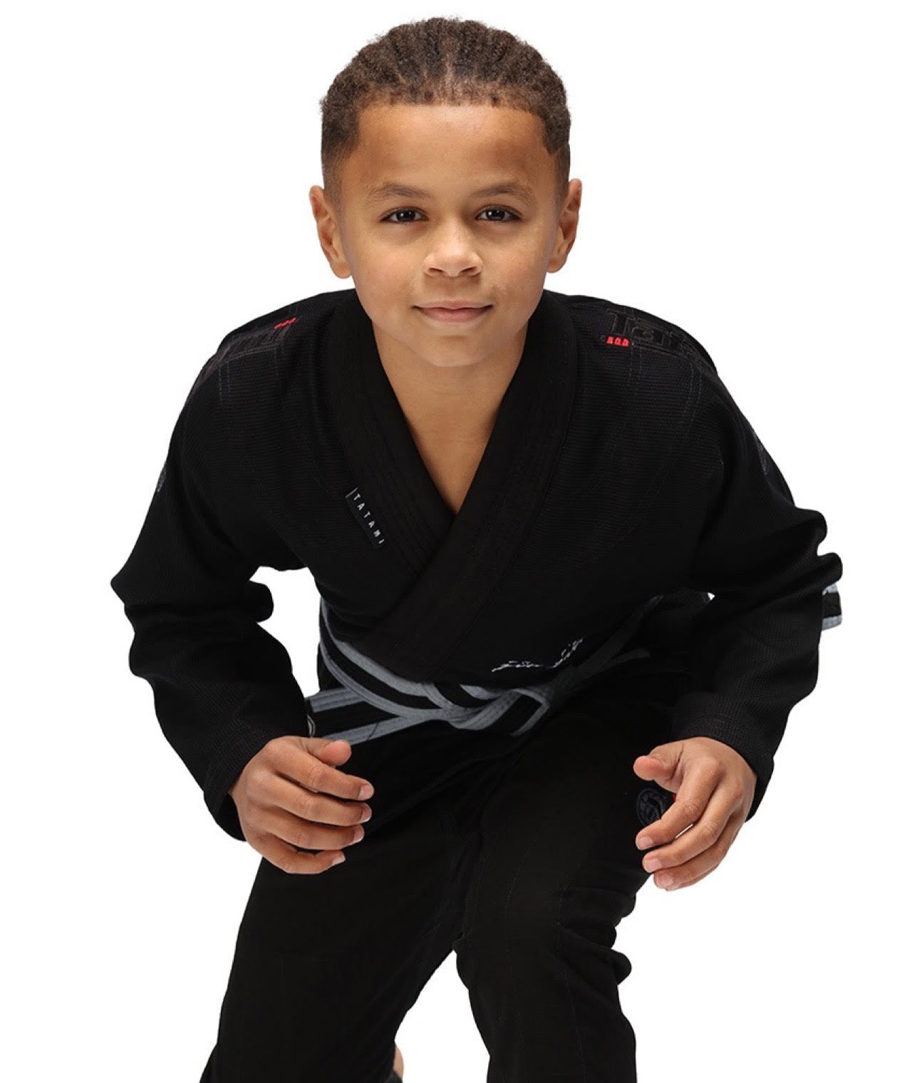 Tatami Fightwear BJJ GI TATAMI Kids Elements Superlite Gi - Black (Centura Alba Inclusa)