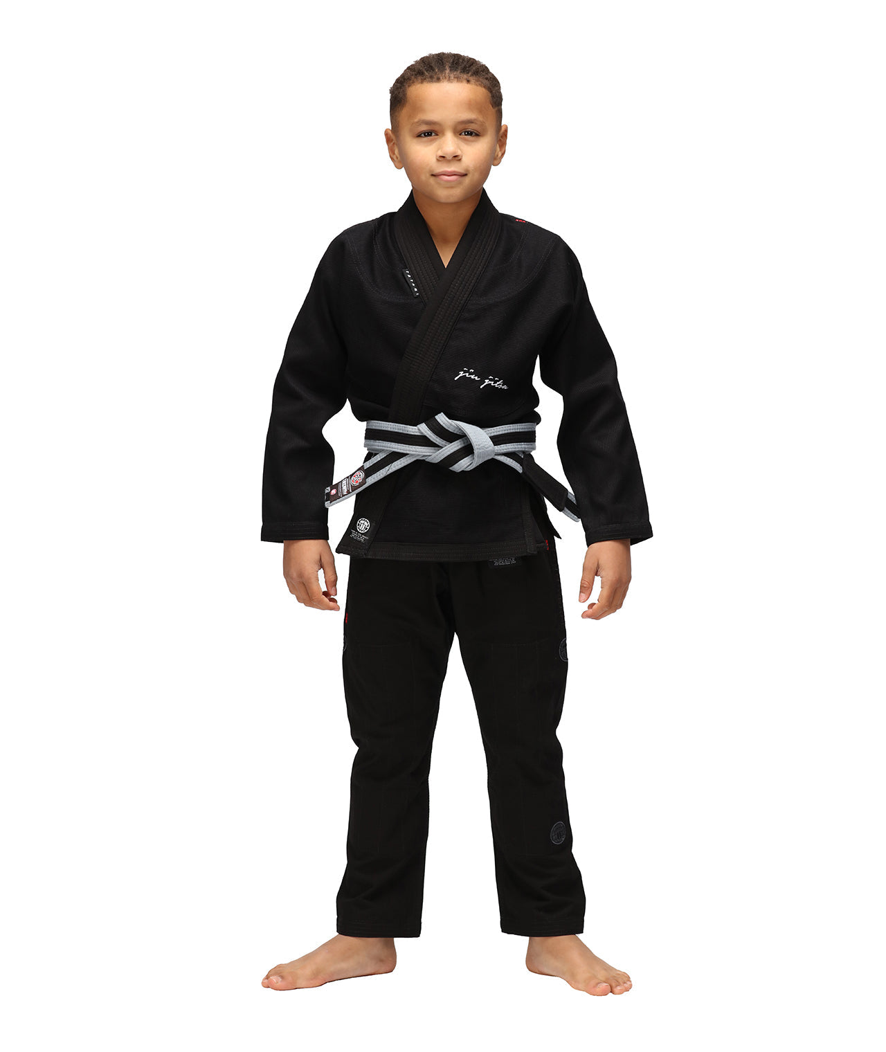 Tatami Fightwear BJJ GI TATAMI Kids Elements Superlite Gi - Black (Centura Alba Inclusa)